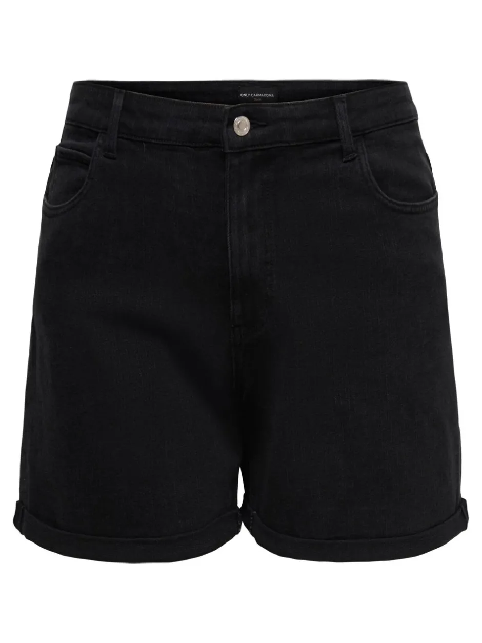 Best CARVEGA Høj talje Regular fit Denim-shorts Dame Shorts