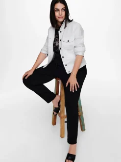 CARWESPA Denimjakke Dame Jakker Og Frakker|Double Denim