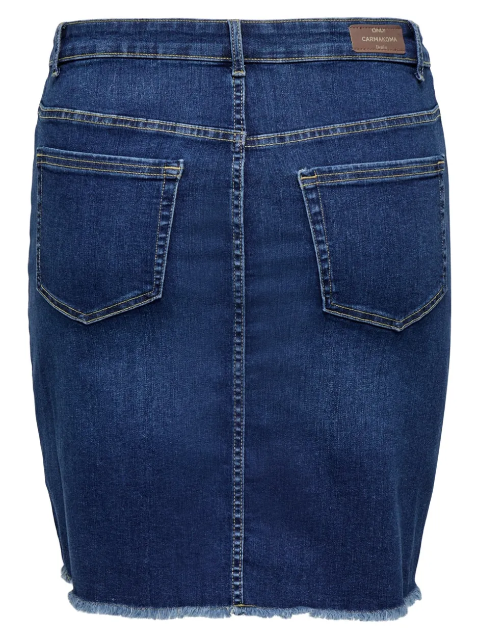 Sale CARWILLY Denim Denim-nederdel Midinederdel Dame Nederdele|Denimnederdele
