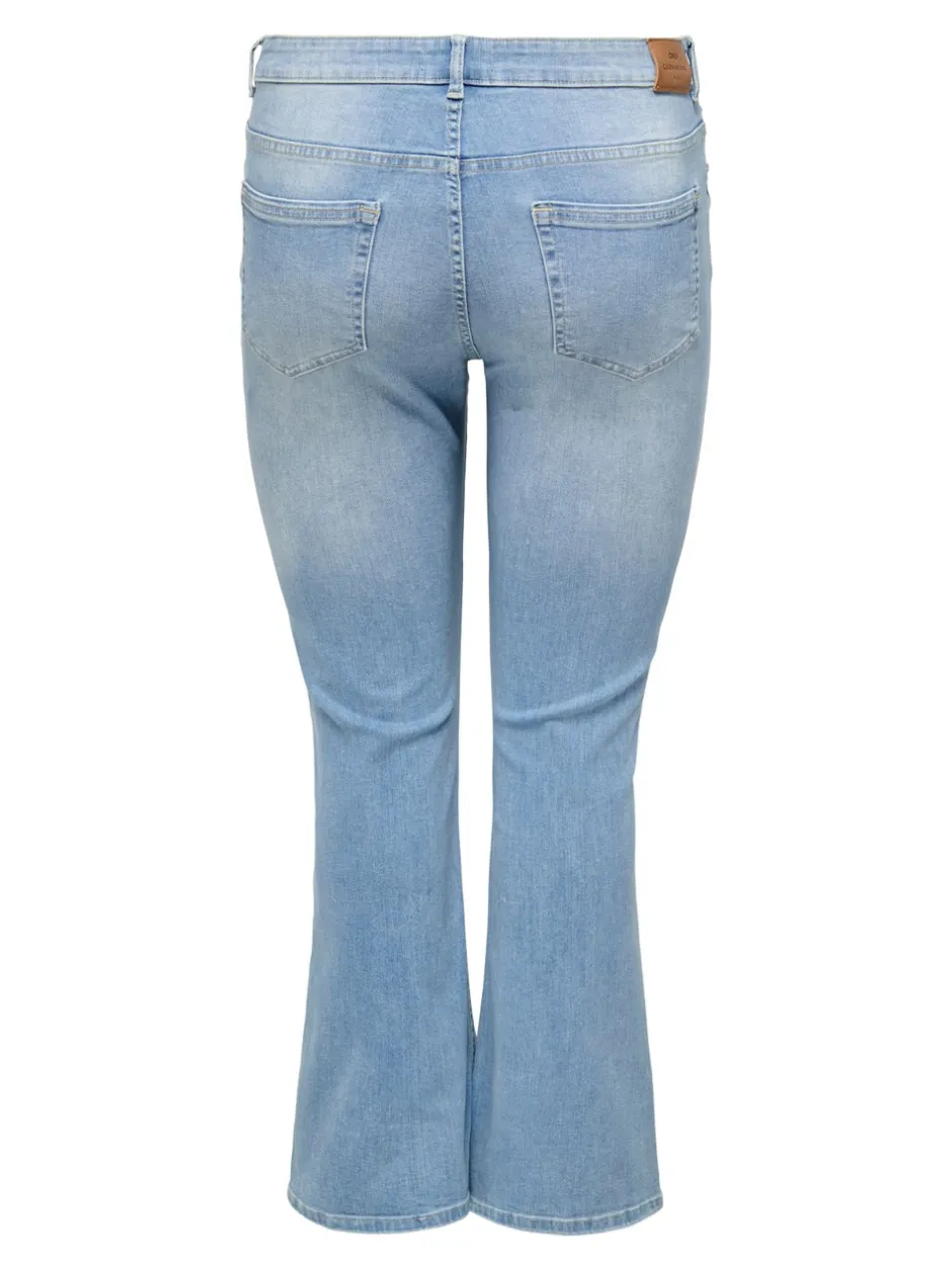 Online CARWILLY Høj talje Flared fit Jeans Dame Jeans|Jeans