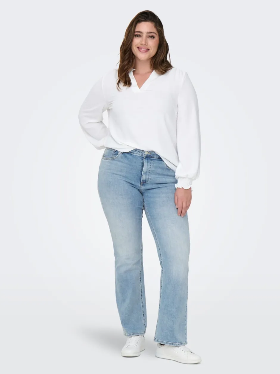 Online CARWILLY Høj talje Flared fit Jeans Dame Jeans|Jeans