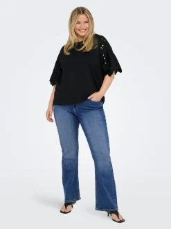 Best CARWILLY Høj talje Flared fit Jeans Dame Jeans|Jeans