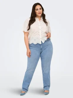 Clearance CARWILLY Høj talje Straight fit Jeans Dame Jeans|Jeans