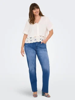 New CARWILLY Høj talje Straight fit Jeans Dame Jeans|Jeans