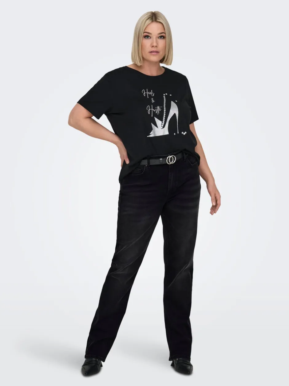 CARWILLY Høj talje Straight fit Jeans Dame Jeans|Jeans