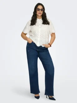 Online CARWILLY Høj talje Wide leg fit Jeans Dame Jeans|Jeans