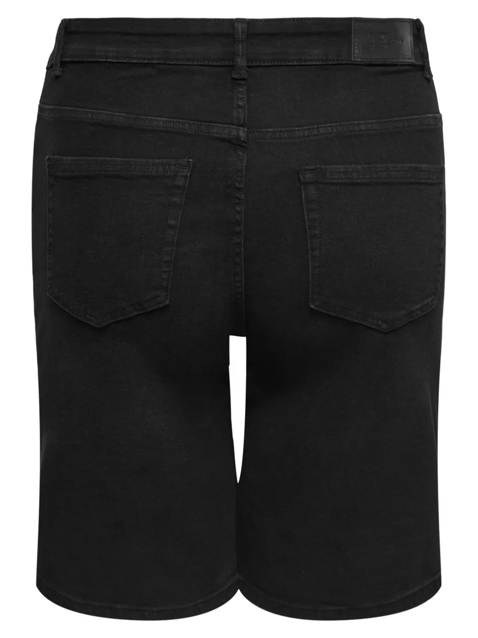 Hot CARWILLY Høj talje Wide leg fit Denim-shorts Dame Shorts