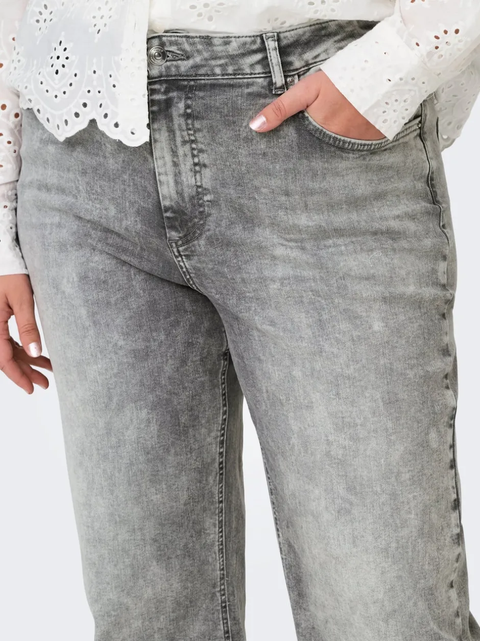Best CARWILLY Høj talje Wide leg fit Jeans Dame Jeans|Jeans