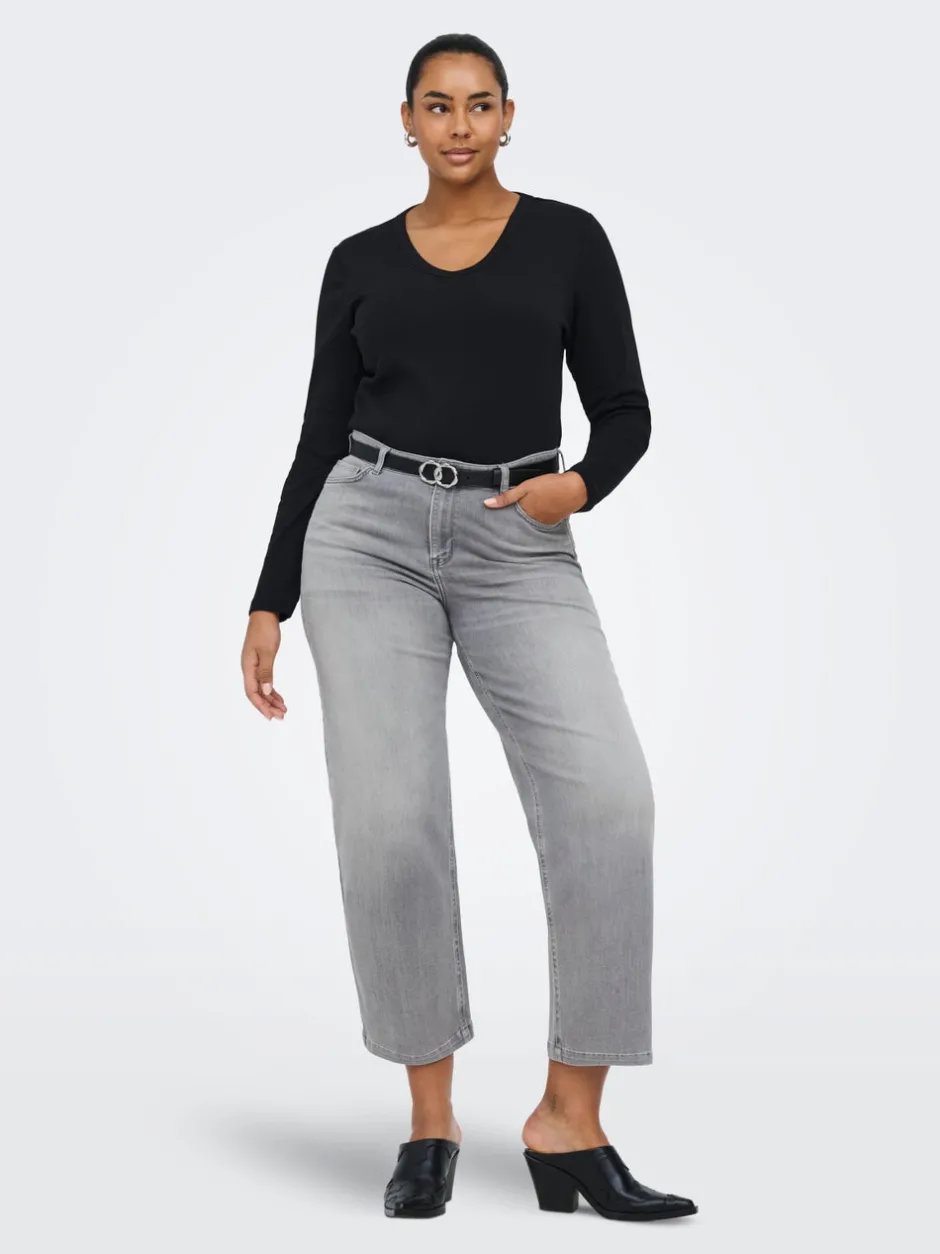 Online CARWILLY Høj talje Wide leg fit Jeans Dame Jeans|Jeans