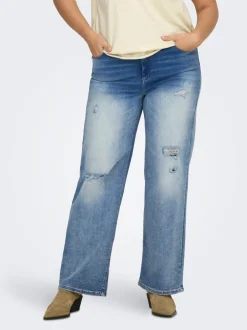 Best CARWILLY Høj talje Wide leg fit Jeans Dame Jeans|Jeans