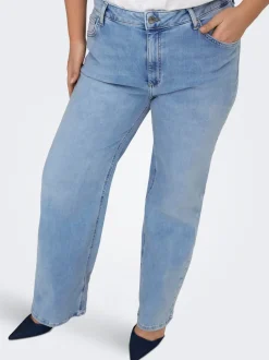 New CARWILLY Høj talje Wide leg fit Jeans Dame Jeans|Jeans