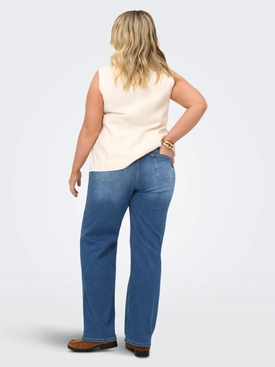 Outlet CARWILLY Høj talje Wide leg fit Jeans Dame Jeans|Jeans