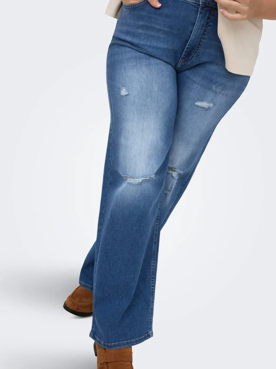 Outlet CARWILLY Høj talje Wide leg fit Jeans Dame Jeans|Jeans