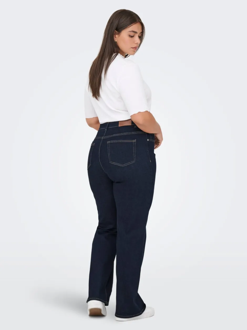 New CARWILLY Høj talje Wide leg fit Jeans Dame Jeans|Jeans