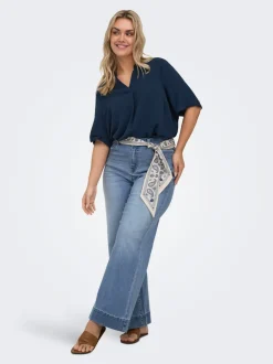 Online CARWILLY Høj talje Wide leg fit Jeans Dame Jeans|Jeans
