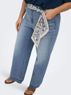 Online CARWILLY Høj talje Wide leg fit Jeans Dame Jeans|Jeans