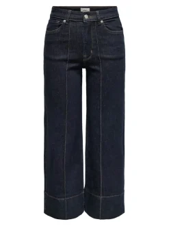 Discount CARWILLY Høj talje Wide leg fit Cropped Jeans Dame Jeans|Jeans