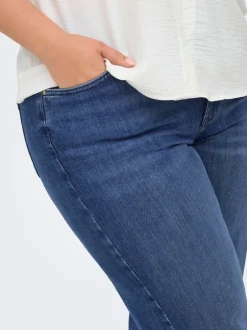 New CARWILLY Høj talje Wide leg fit Cropped Jeans Dame Jeans|Jeans
