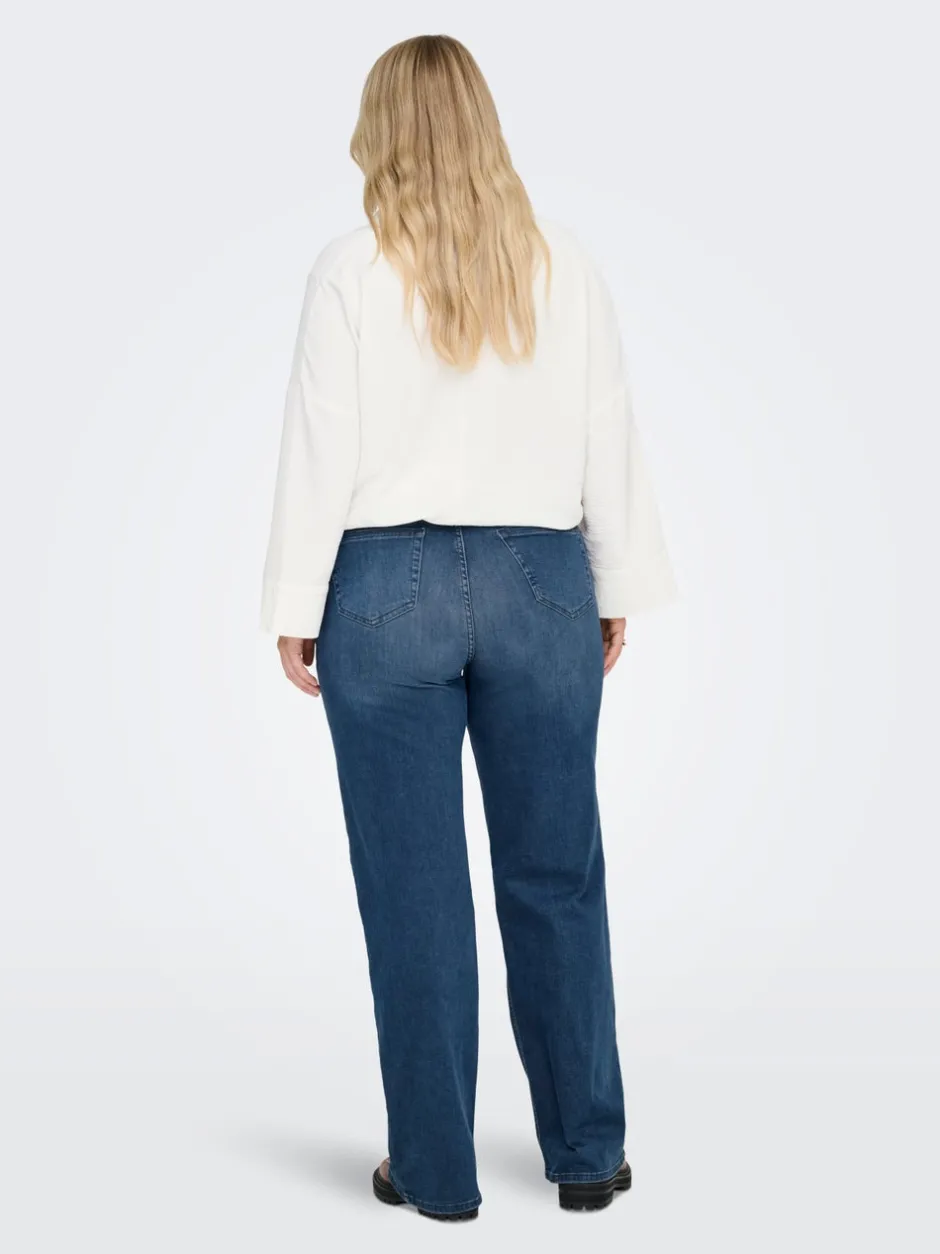 Discount CARWILLY Høj talje Wide leg fit Jeans Dame Jeans|Jeans
