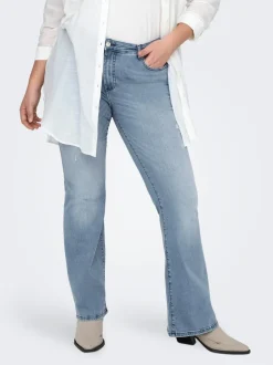CARWILLY Mellemhøj talje Flared fit Jeans Dame Jeans|Jeans