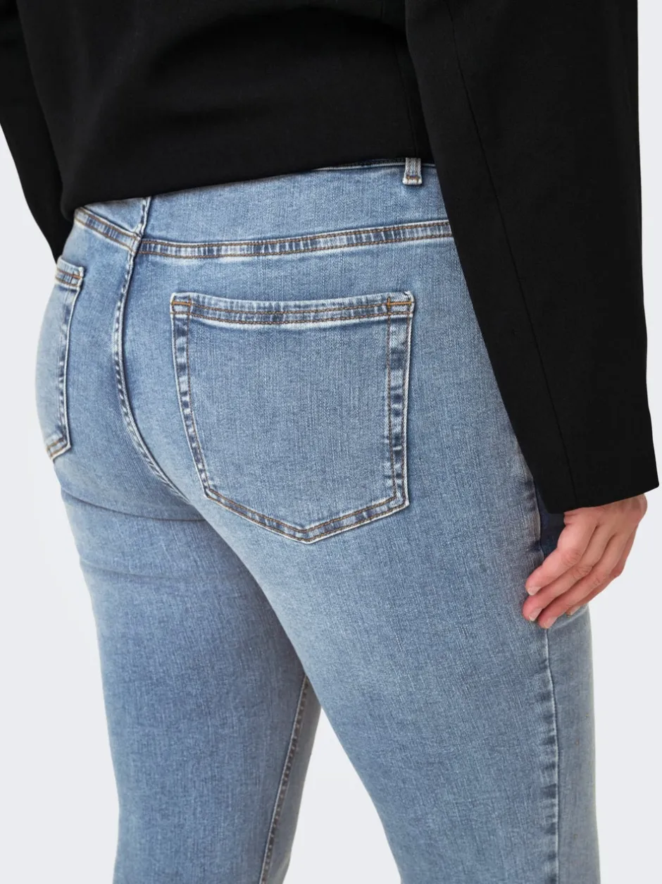 Outlet CARWILLY Mellemhøj talje Skinny fit Jeans Dame Jeans|Jeans