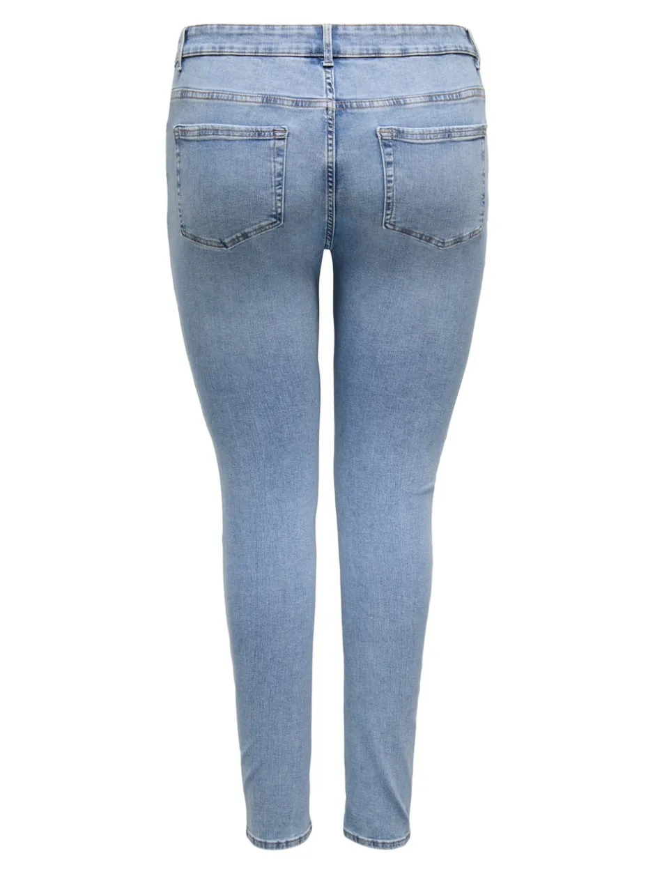 Outlet CARWILLY Mellemhøj talje Skinny fit Jeans Dame Jeans|Jeans