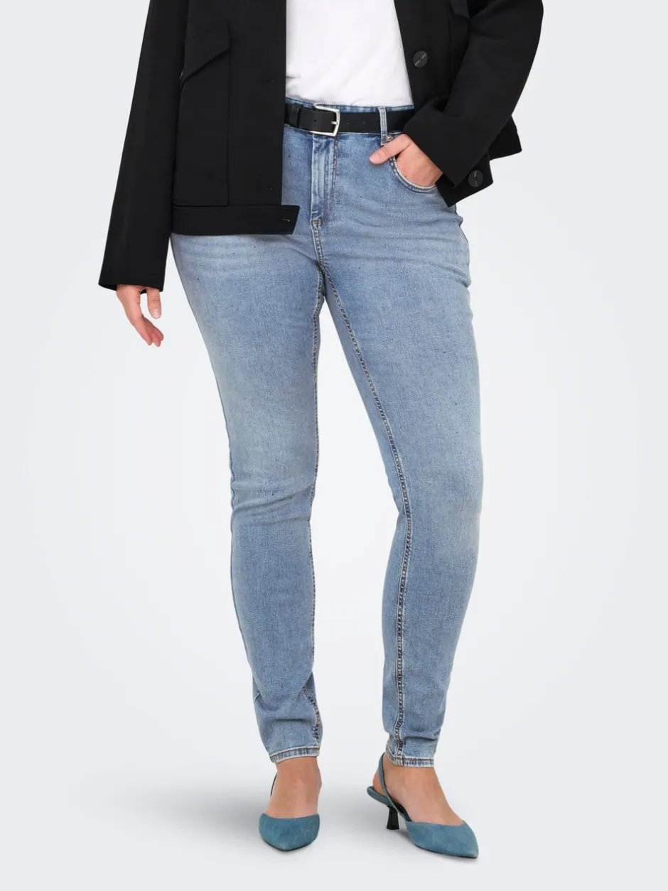 Outlet CARWILLY Mellemhøj talje Skinny fit Jeans Dame Jeans|Jeans