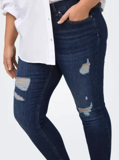 Online CARWILLY Mellemhøj talje Skinny fit Ankellængde Jeans Dame Jeans|Jeans
