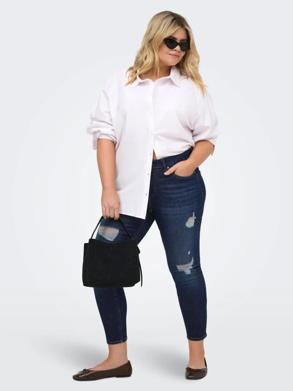 Online CARWILLY Mellemhøj talje Skinny fit Ankellængde Jeans Dame Jeans|Jeans