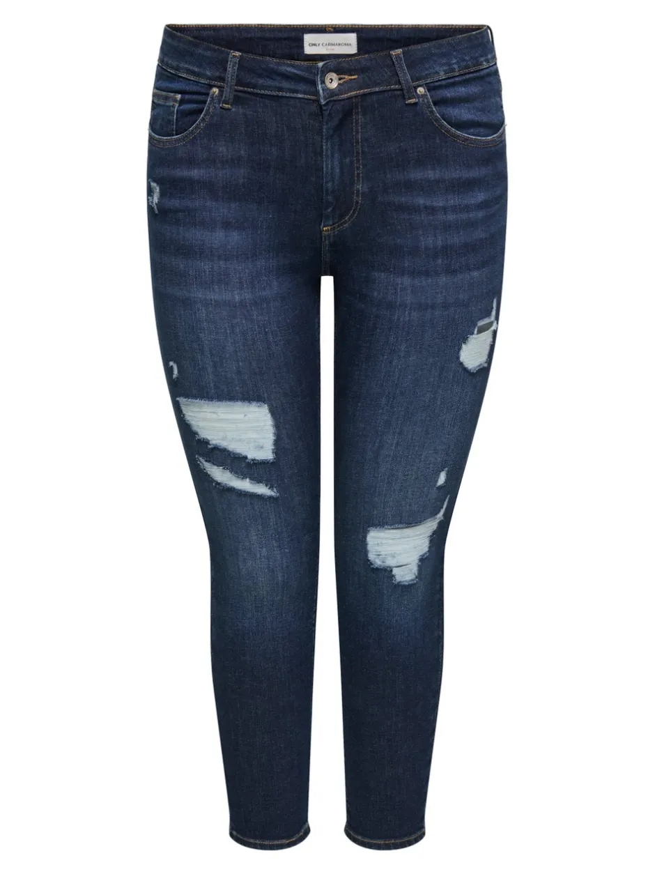 Online CARWILLY Mellemhøj talje Skinny fit Ankellængde Jeans Dame Jeans|Jeans