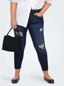 Online CARWILLY Mellemhøj talje Skinny fit Ankellængde Jeans Dame Jeans|Jeans
