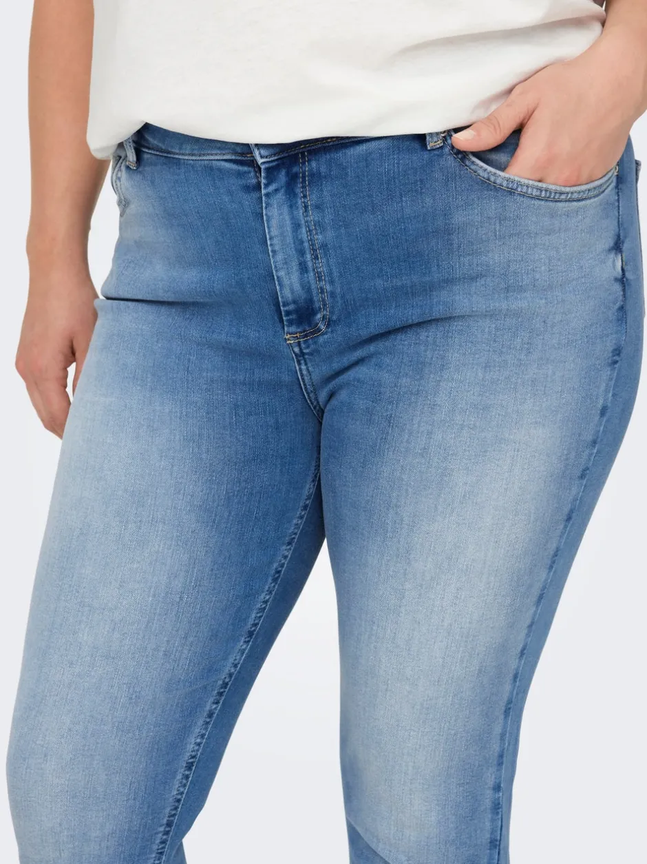Discount CARWILLY Mellemhøj talje Skinny fit Jeans Dame Jeans|Jeans