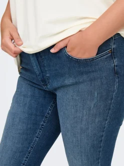 Outlet CARWILLY Mellemhøj talje Skinny fit Jeans Dame Jeans|Jeans