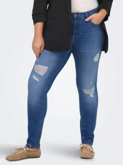 New CARWILLY Mellemhøj talje Skinny fit Ankellængde Jeans Dame Jeans|Jeans