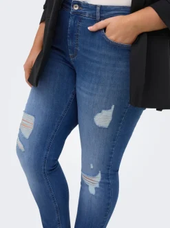 New CARWILLY Mellemhøj talje Skinny fit Ankellængde Jeans Dame Jeans|Jeans