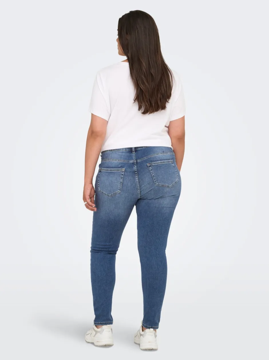 Sale CARWILLY Mellemhøj talje Skinny fit Ankellængde Jeans Dame Jeans|Jeans