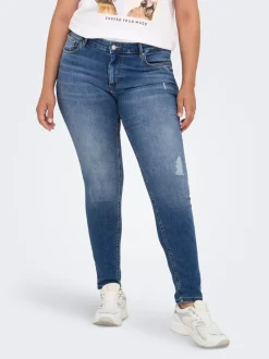 Sale CARWILLY Mellemhøj talje Skinny fit Ankellængde Jeans Dame Jeans|Jeans