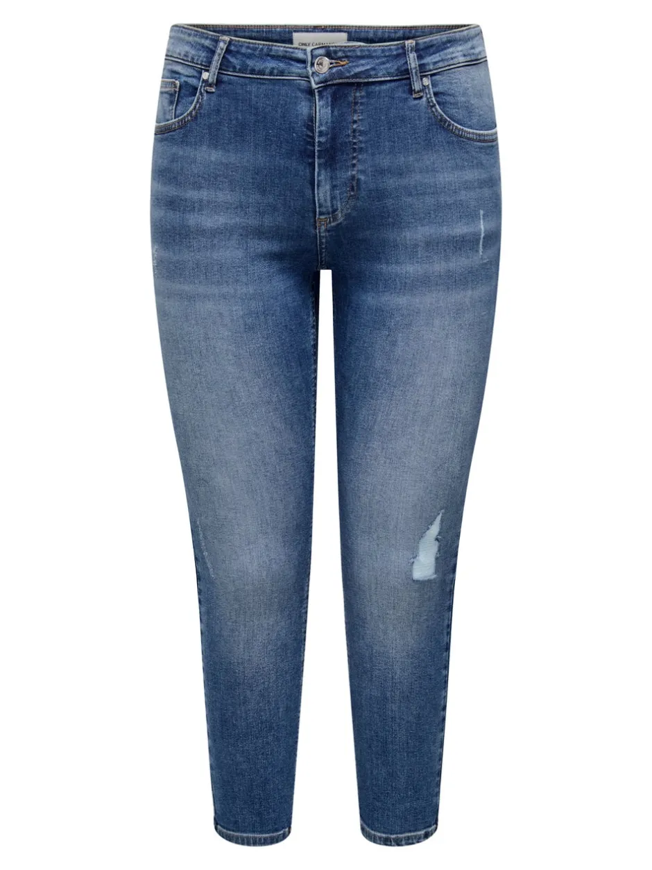 Sale CARWILLY Mellemhøj talje Skinny fit Ankellængde Jeans Dame Jeans|Jeans