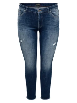 Sale CARWILLY Mellemhøj talje Skinny fit Ankellængde Jeans Dame Jeans|Jeans