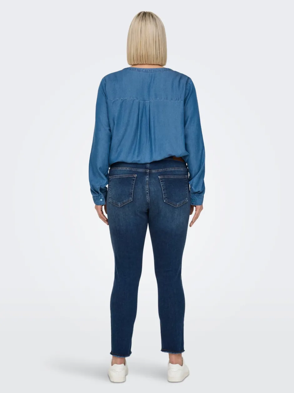 Sale CARWILLY Mellemhøj talje Skinny fit Ankellængde Jeans Dame Jeans|Jeans