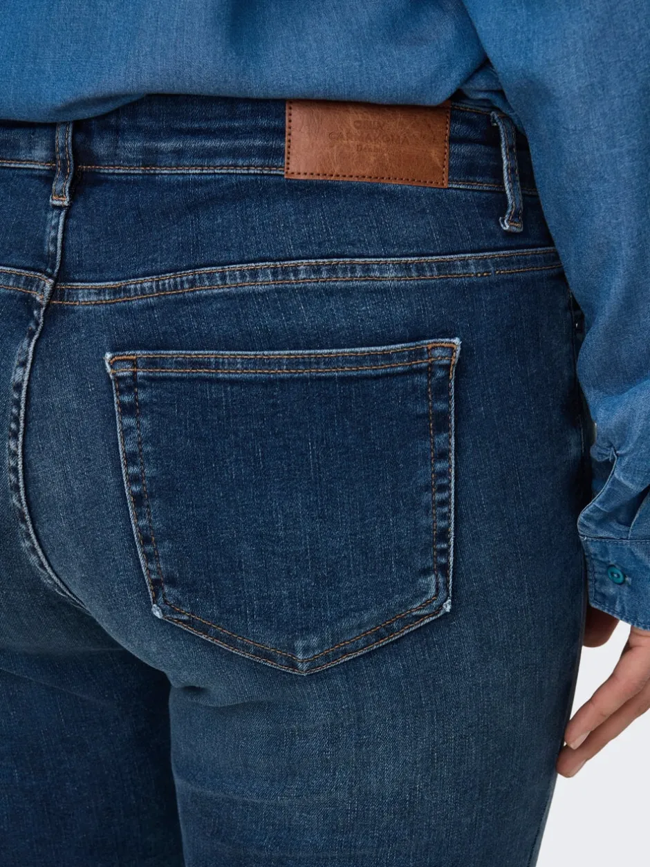 Sale CARWILLY Mellemhøj talje Skinny fit Ankellængde Jeans Dame Jeans|Jeans