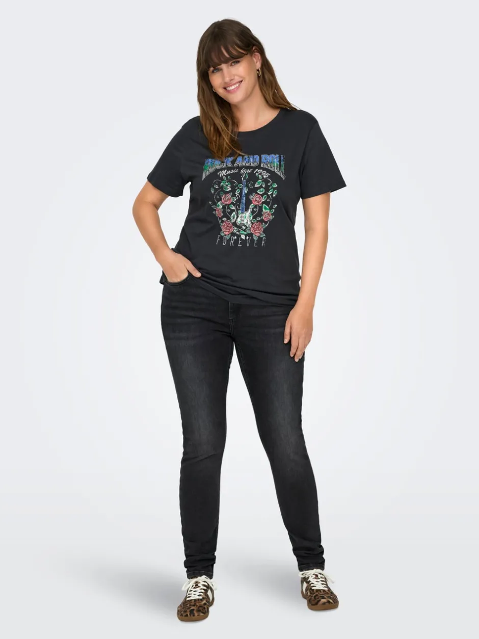 Online CARWILLY Mellemhøj talje Skinny fit Jeans Dame Jeans|Jeans