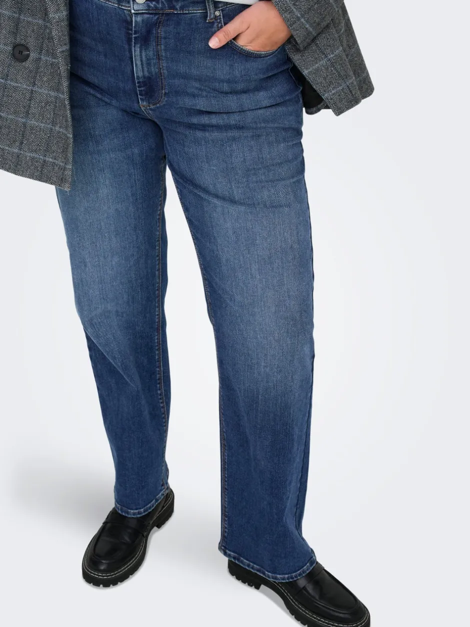 Online CARWILLY Mellemhøj talje Straight fit Jeans Dame Jeans|Jeans
