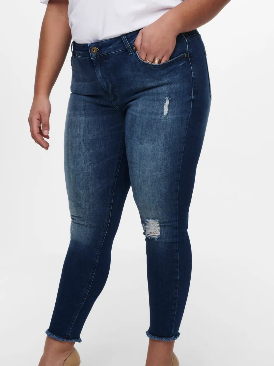 Sale CARWILLY Normal talje Skinny fit Ankellængde Jeans Dame Jeans|Jeans