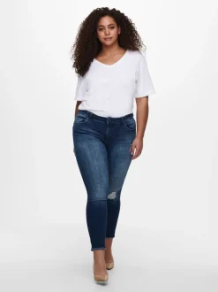 Sale CARWILLY Normal talje Skinny fit Ankellængde Jeans Dame Jeans|Jeans