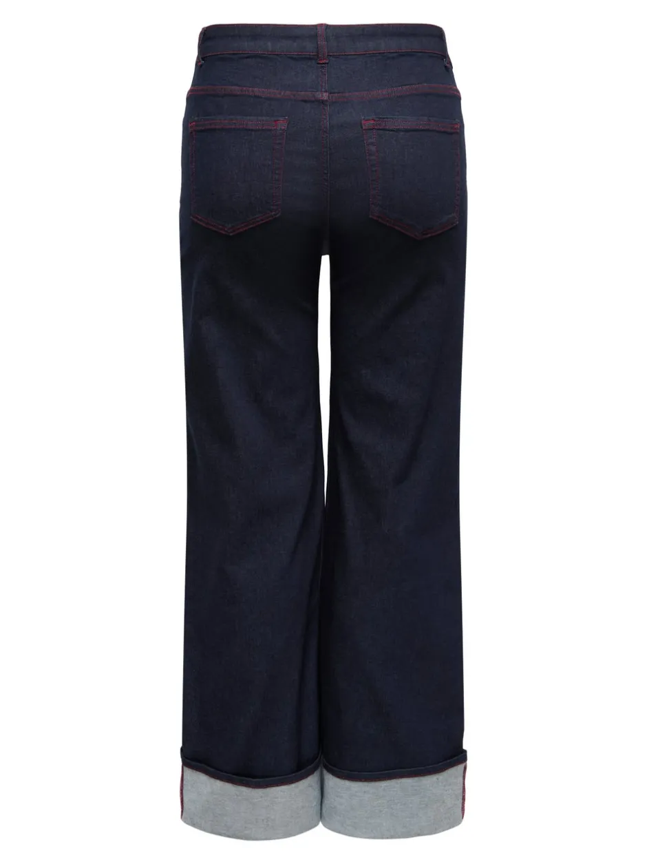 Outlet CARWILLY Wide leg fit Jeans Dame Jeans|Jeans