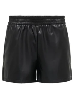 Best JDYALAIA Mellemhøj talje Regular fit Imiterede lædershorts Dame Shorts