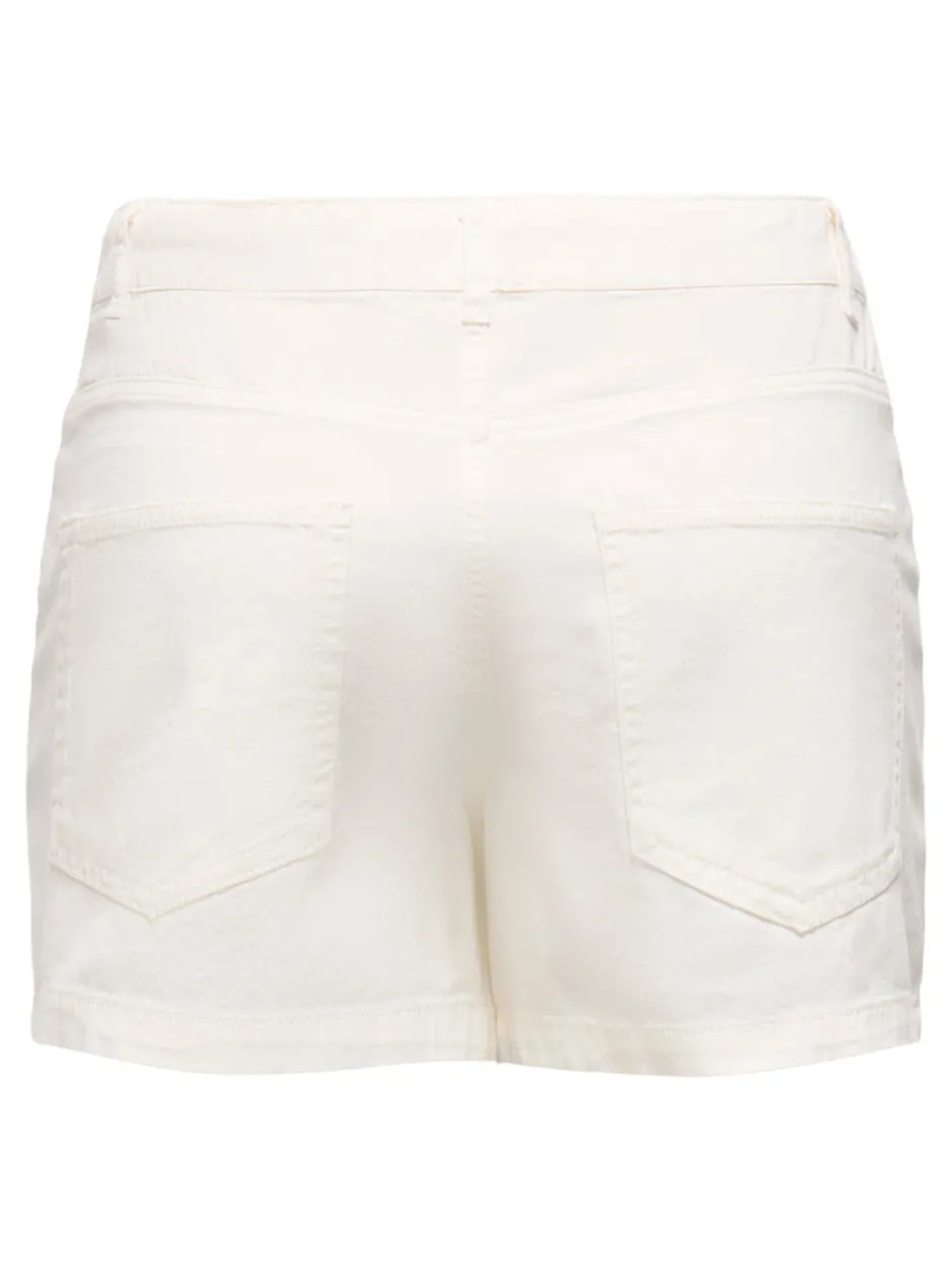 Outlet JDYANYA Mellemhøj talje Regular fit Denim-shorts Dame Shorts|Double Denim