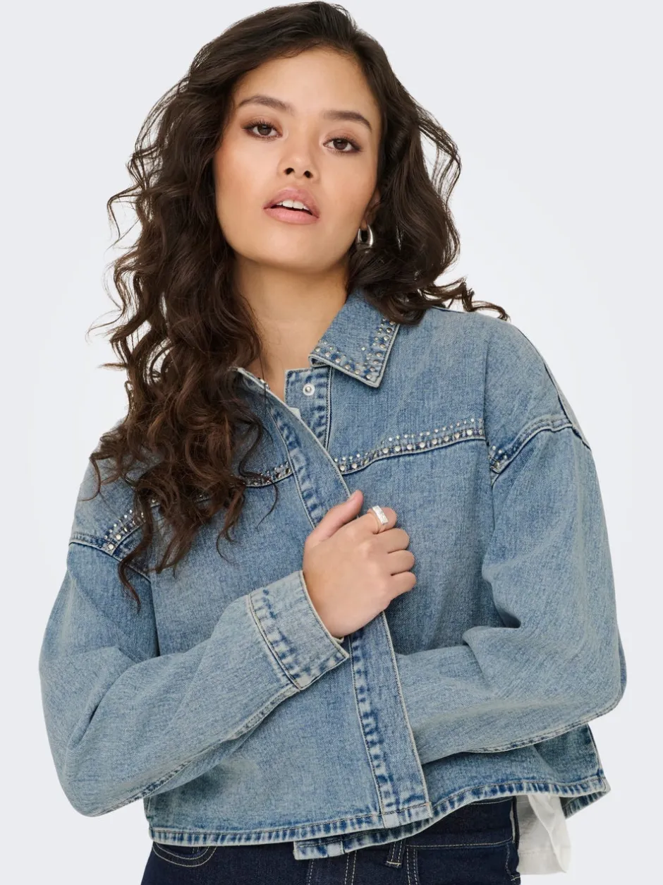 Hot JDYASPEN Denimjakke Dame Jakker Og Frakker
