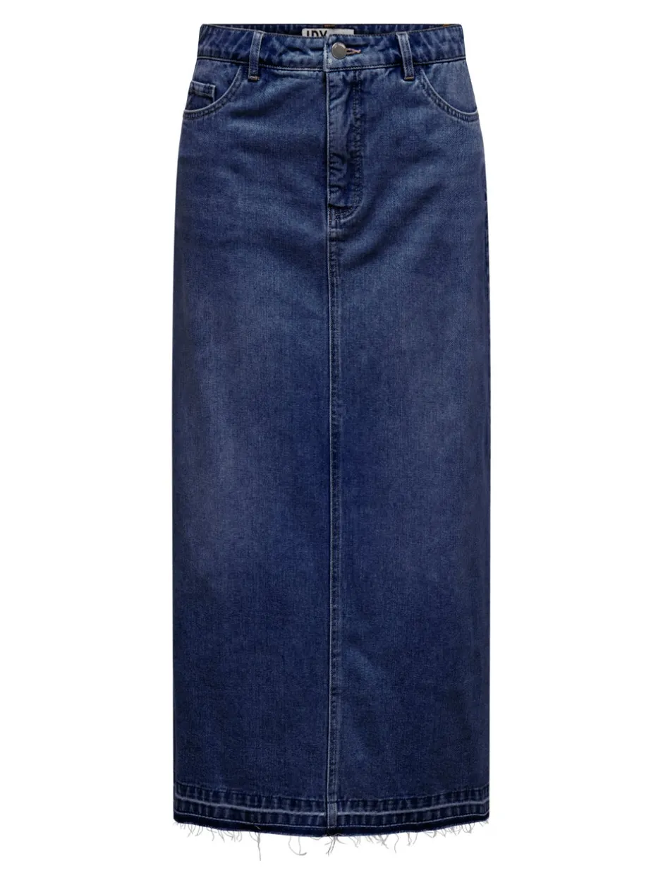 New JDYBELLA Denim Denim-nederdel Lang nederdel Dame Nederdele|Denimnederdele
